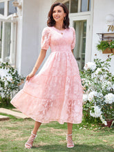 Summer Midi Dress Ecru White Jewel Neck Lace Beach Dress